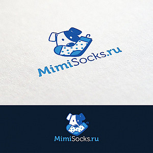 Наше портфолио - Логотип и фирменный стиль для &quot;MiniSocks&quot;