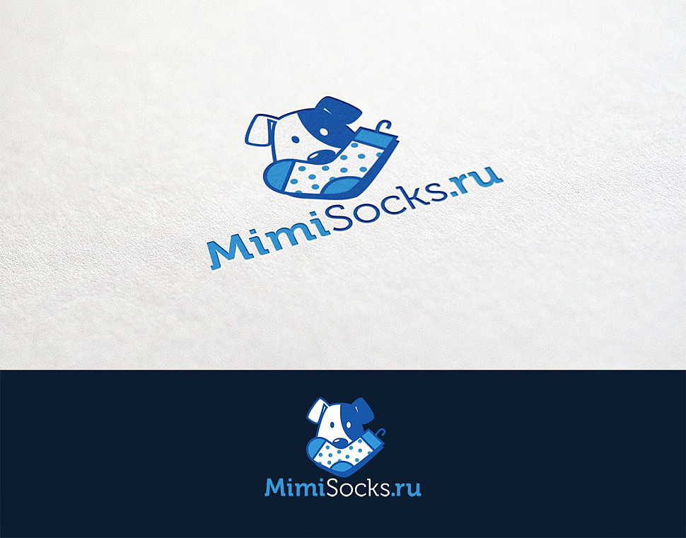 Наше портфолио - Логотип и фирменный стиль для &quot;MiniSocks&quot;