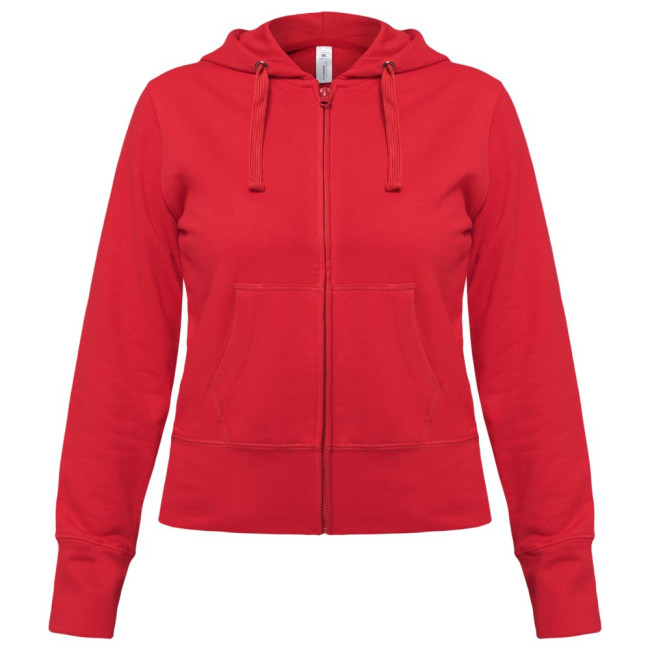 Толстовка женская Hooded Full Zip красная